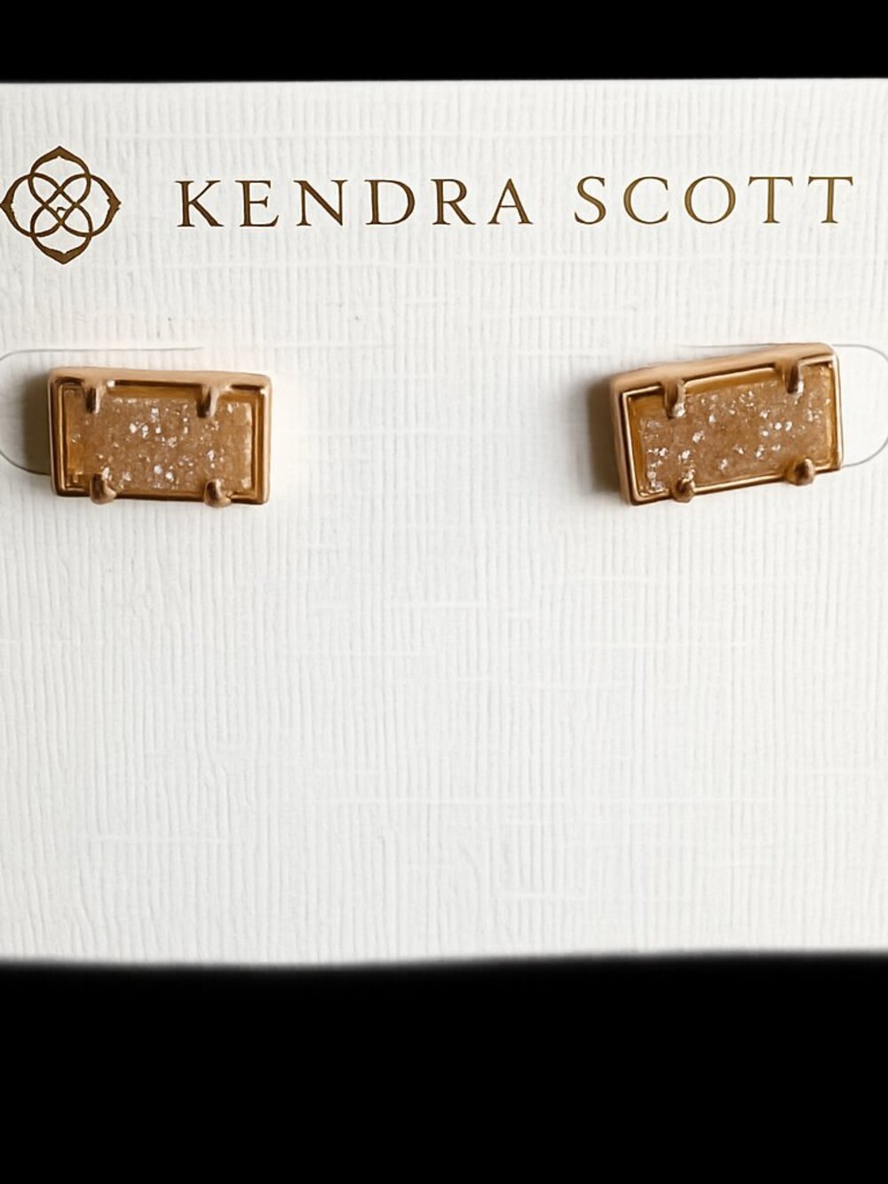 Kendra Scott Rose Gold Drusy Paola Earrings